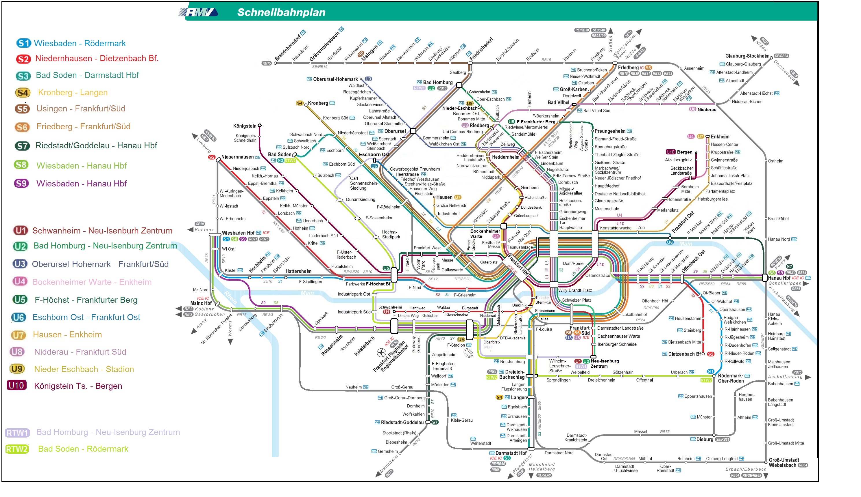 RMV Schnellbahnplan (m)eine Vision Verkehrspolitik